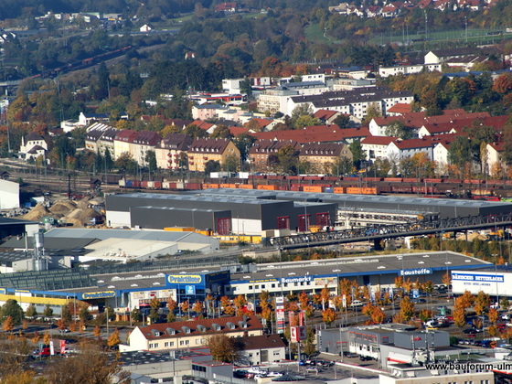 Ulm FIBA Bahn-Betriebsanlagen und Elektronisches Stellwerk Rangierbahnhof Oktober 2012