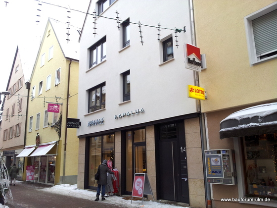 Ulm Wohn und Geschäftshaus  Hafengasse 14 Dezember 2012  (3)