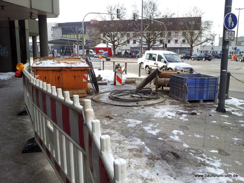 Ulm Wohn- und Einkaufsquartier Sedelhöfe  Abriss der Bestandsbebauung Februar 2013 (1)
