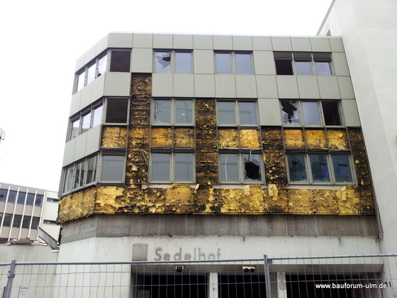 Ulm Wohn- und Einkaufsquartier Sedelhöfe  Abriss der Bestandsbebauung April 2013 (2)