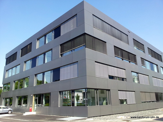 Ulm Neubau Wicona  Bürogebäude-Ensemble Businesspark  Weststadt Einsteinstraße August 2013 (9)