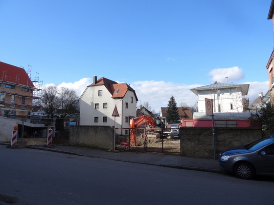 Ulm Giebelreihenhäuser am Klosterhof Februar 2014 (2)