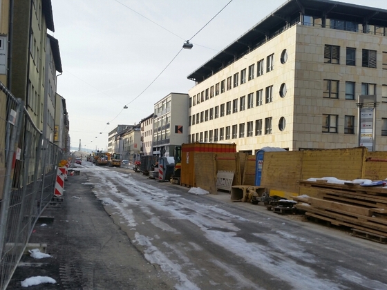 Ulm Sanierung Karlstraße Jan 2015