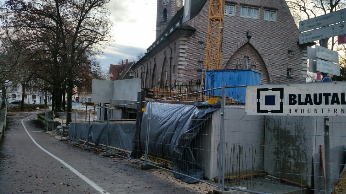 Ulm Neubau Gemeindehaus für die Reformationsgemeinde Jan 2015 1