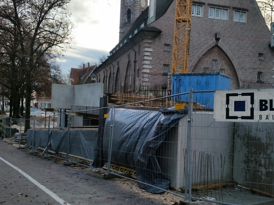 Ulm Neubau Gemeindehaus für die Reformationsgemeinde Jan 2015 1