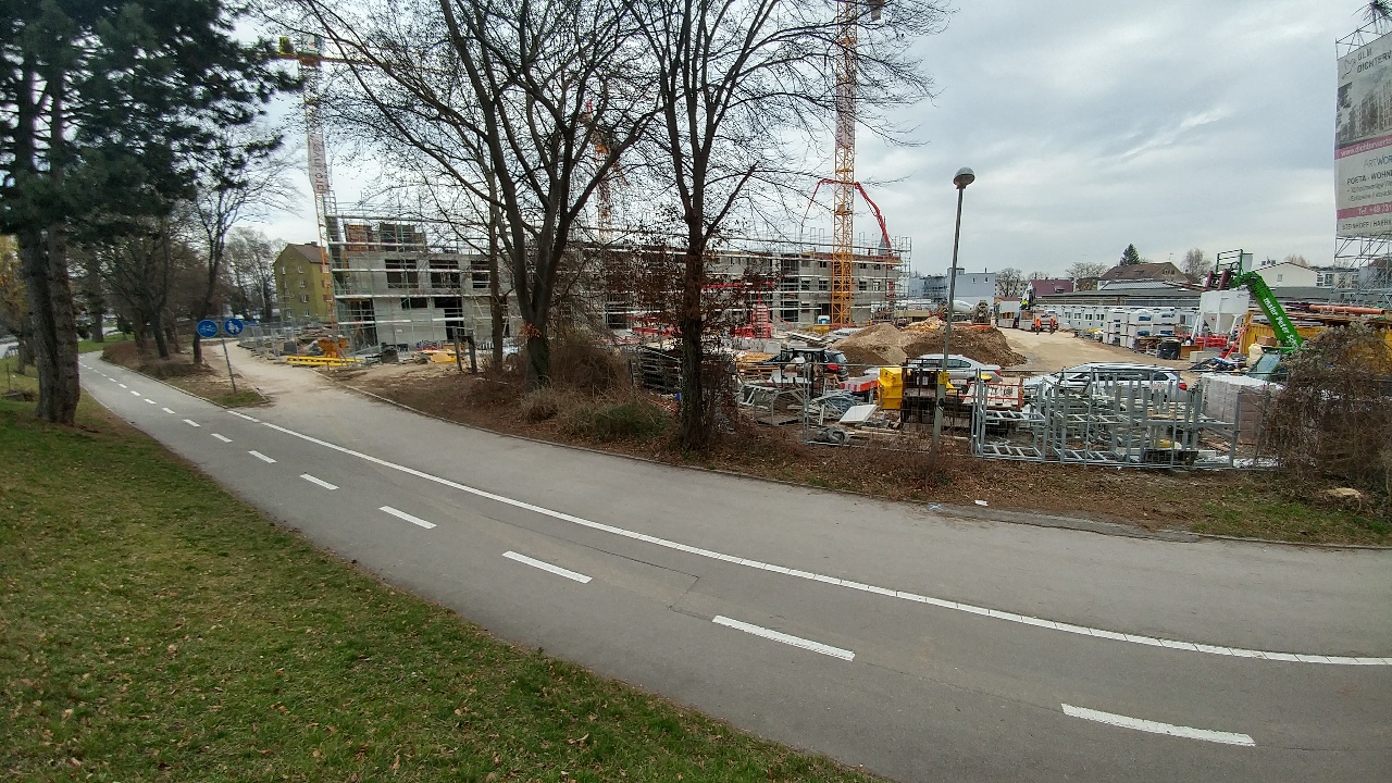 Ulm Quartier Dichterviertel Rohbauarbeiten Februar 2017