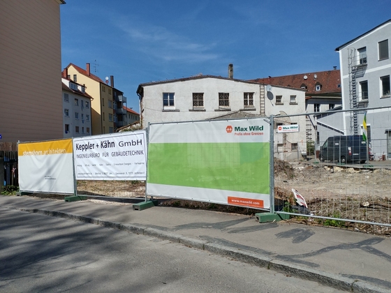 Neubau Gartenstraße 20 April 2017