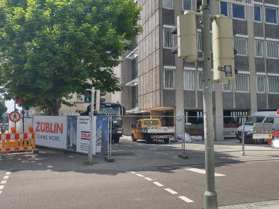 Ulm Abriss Justizhochhaus Olgastrasse Mai 2017