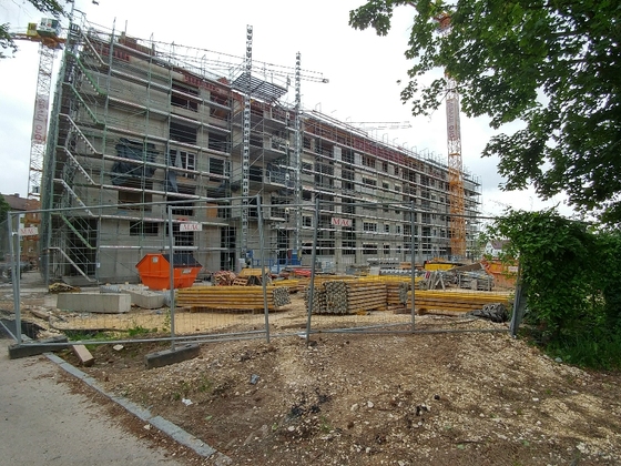 Neubau Dichterviertel Quartier und Hotel Ulm Juni 2017