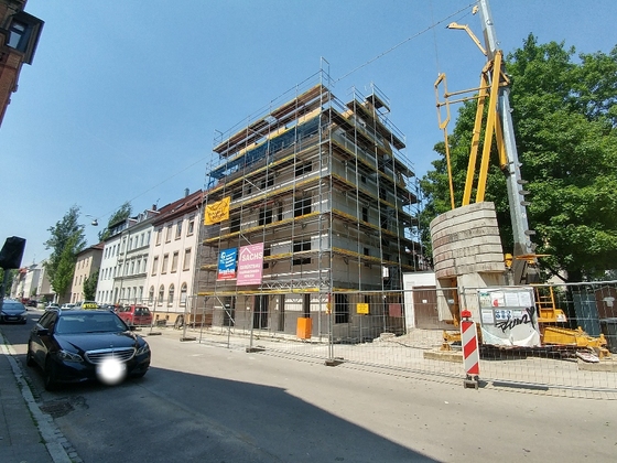 Ulm Neubau Zeitblomstraße Juni 2017