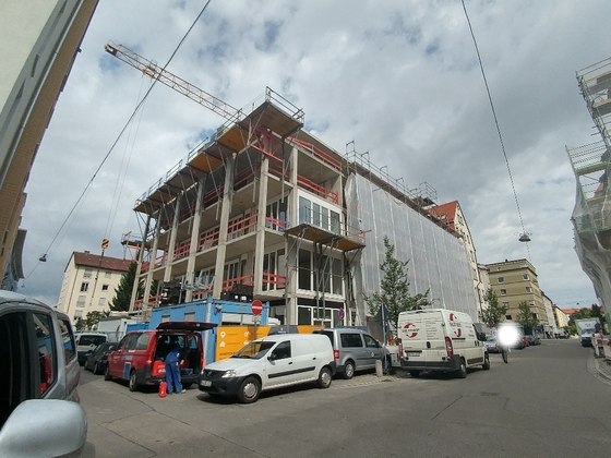 Ulm Neubau Wilhelmstraße August 2017