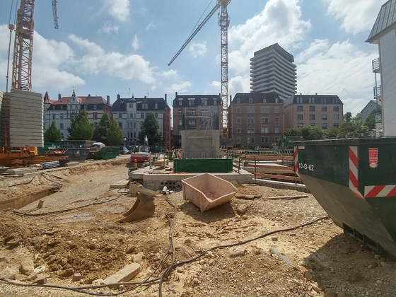 Ulm Neubau Dichterviertel Mai 2018