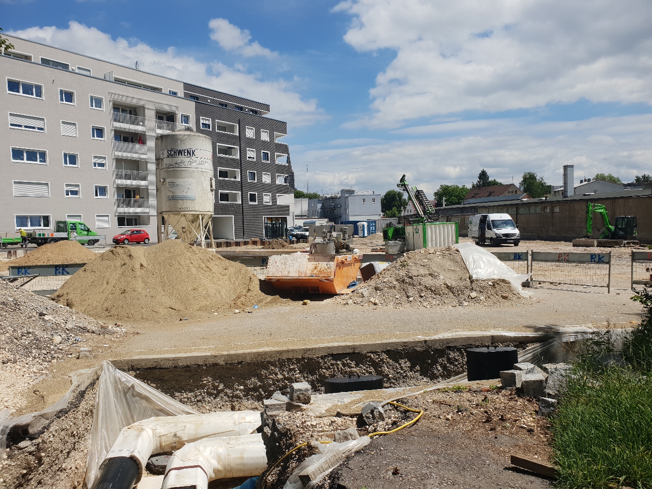 Ulm Neubau Dichterviertel Juni 2018