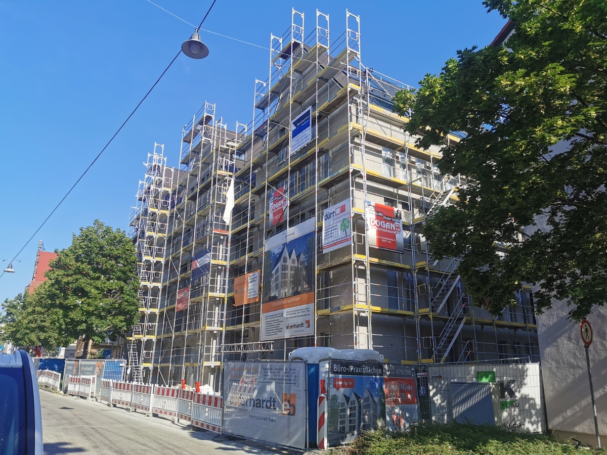 Ulm, Neubau, Rad Gasse, Mai 2020