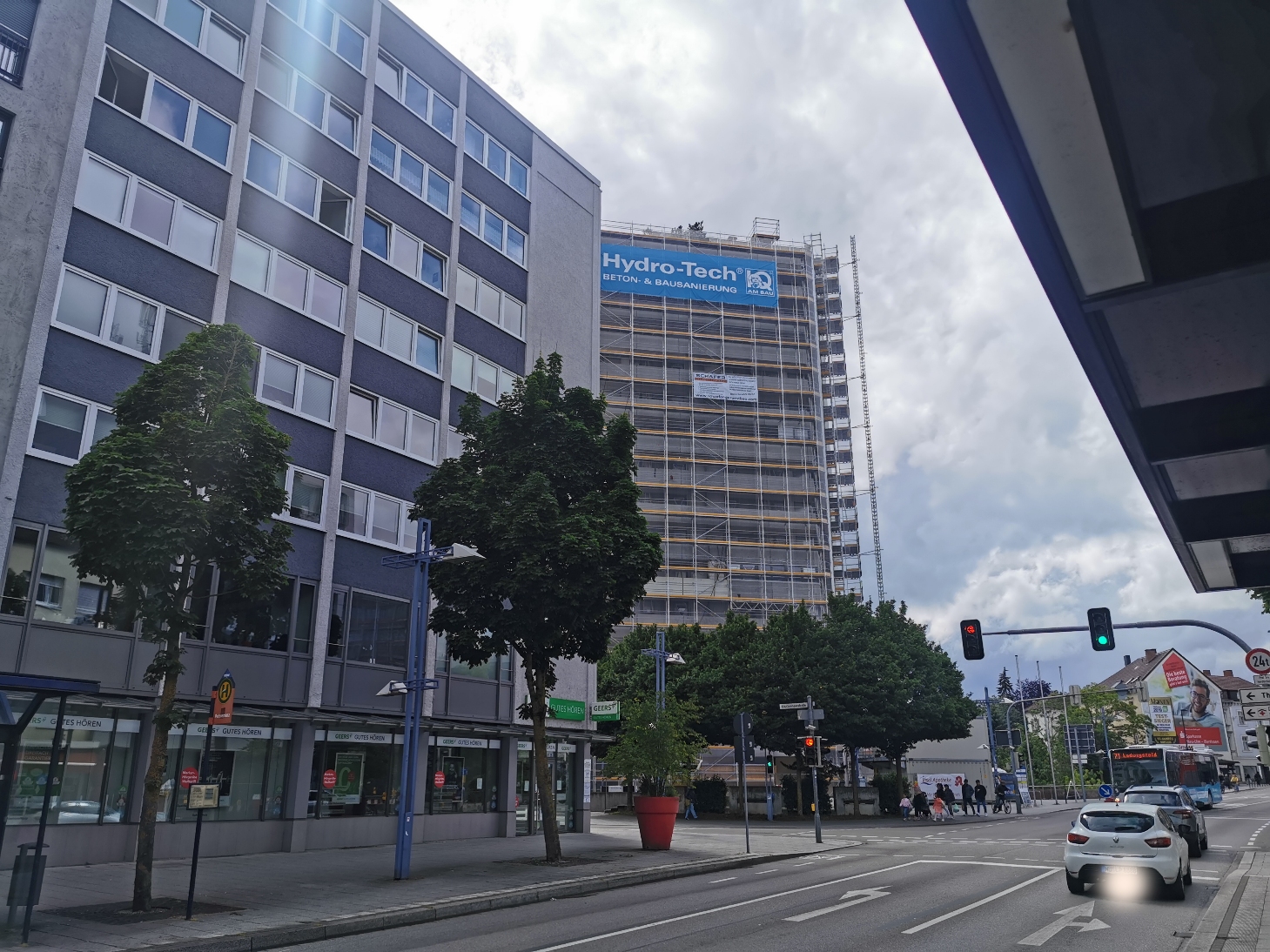 Neu Ulm Fassaden Sanierung Donau Center Juni 2020