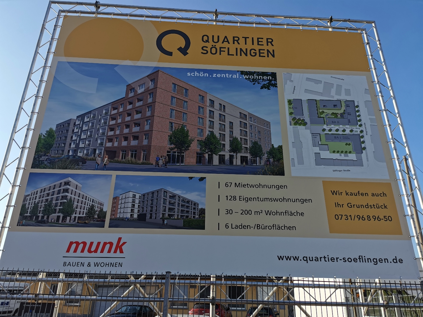 Ulm, Quartier Söflingen, Dezember 2020
