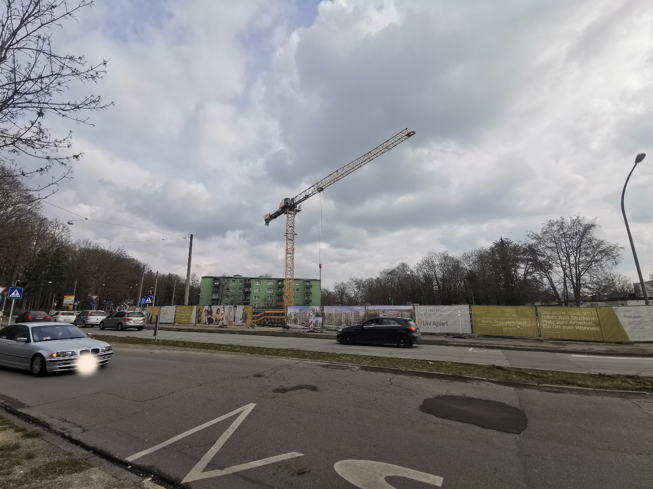 Neu-Ulm, Das grüne Haus am Ring, März 2021