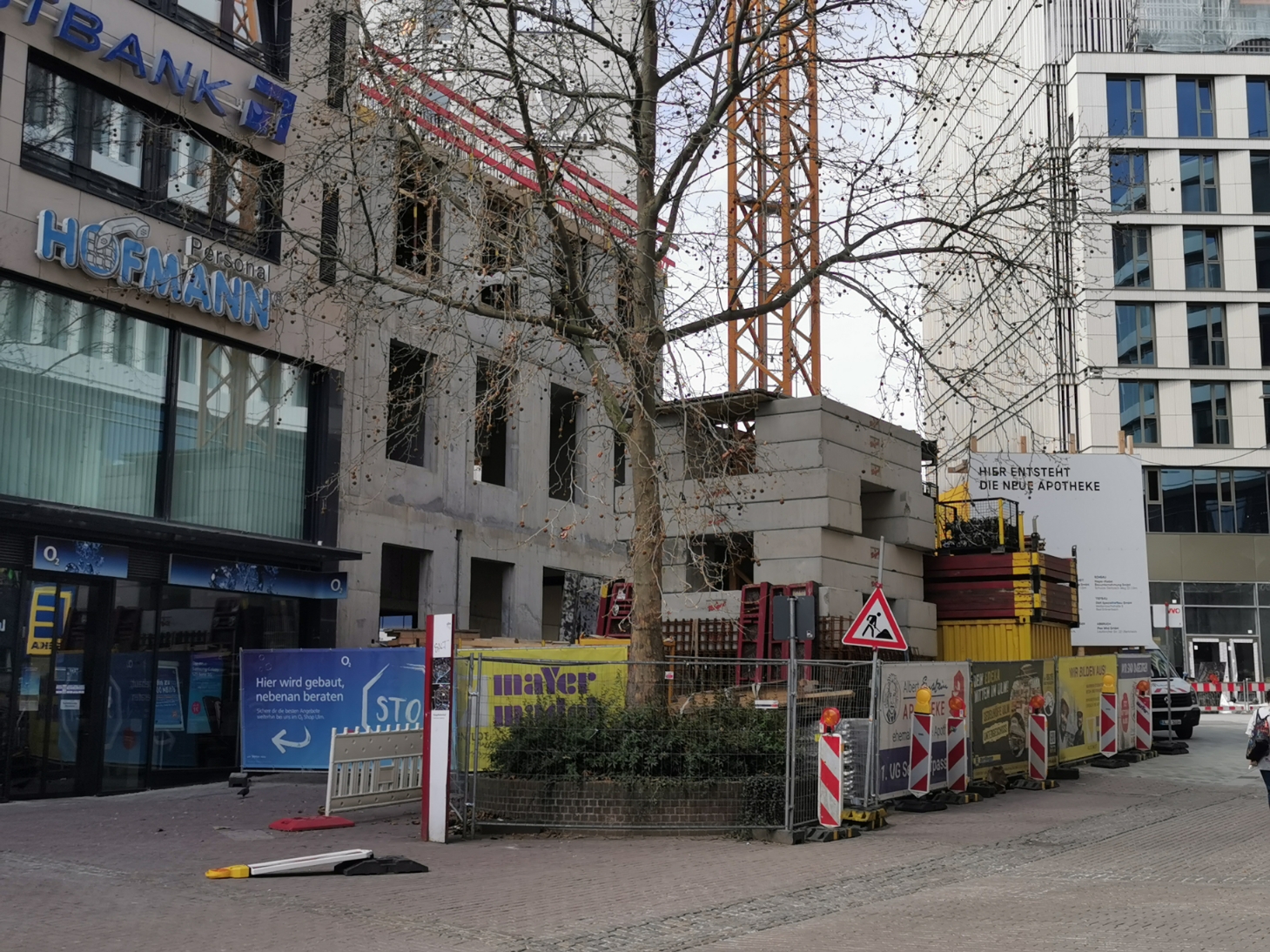 Ulm, Neubau Apotheke, April 2021