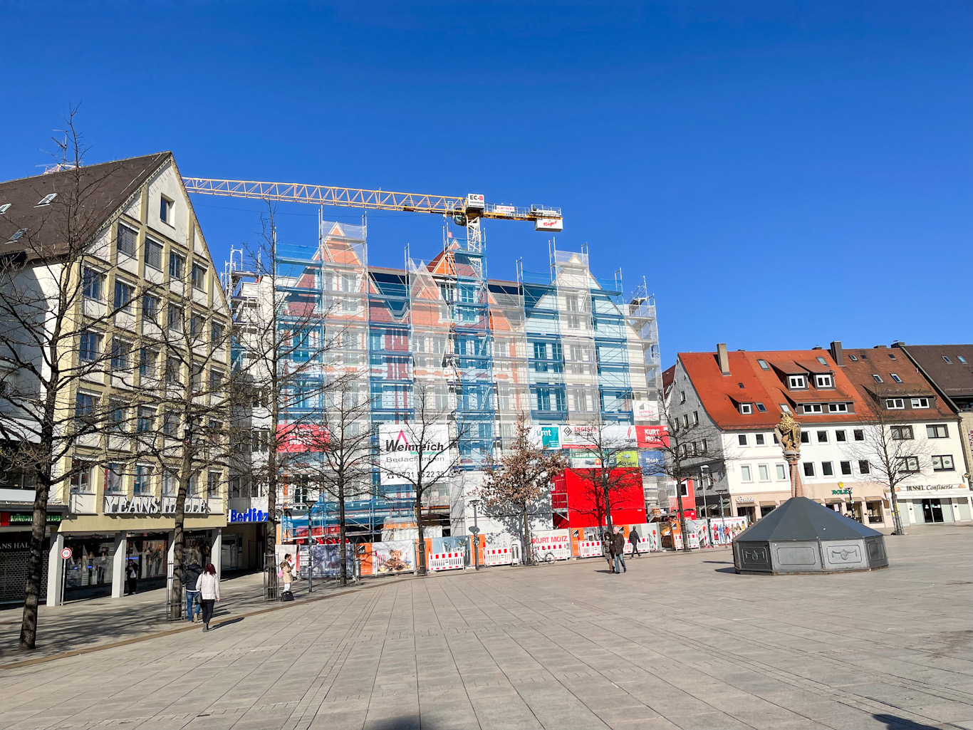 Ulm Neubau Hotel am Münsterplatz Februar 2022