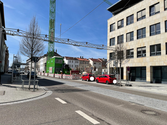 Ulm, Neubau, Karlstraße, April 2022
