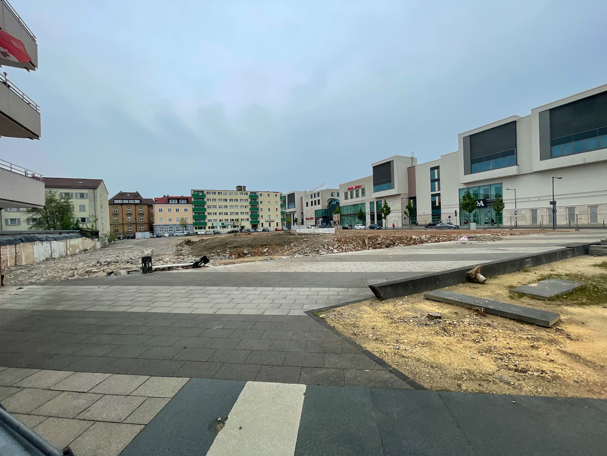 Neu-Ulm, Neubau, Neue Stadtbibliothek, Mai 2022