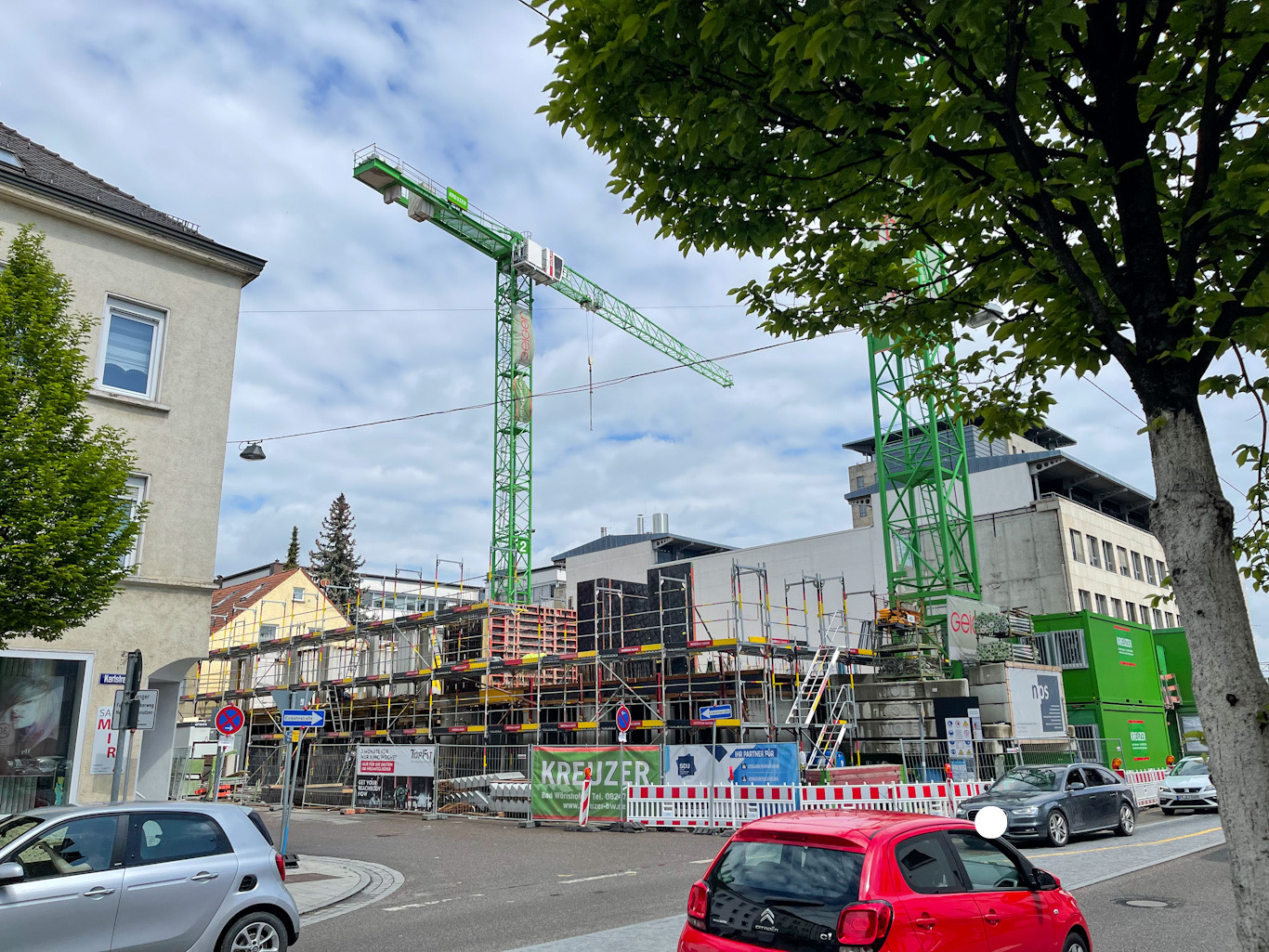 Ulm, Neubau, Karlstraße, Mai 2022
