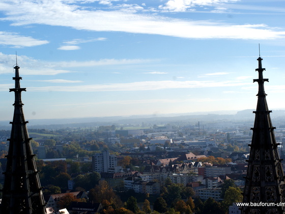 Ulm Panorama Münsterblick Oktober 2012