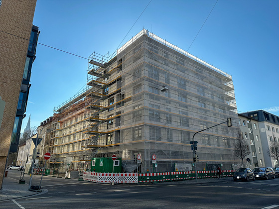 Ulm, Neubau, Syrlinstraße, Karlstraße, Februar 2023