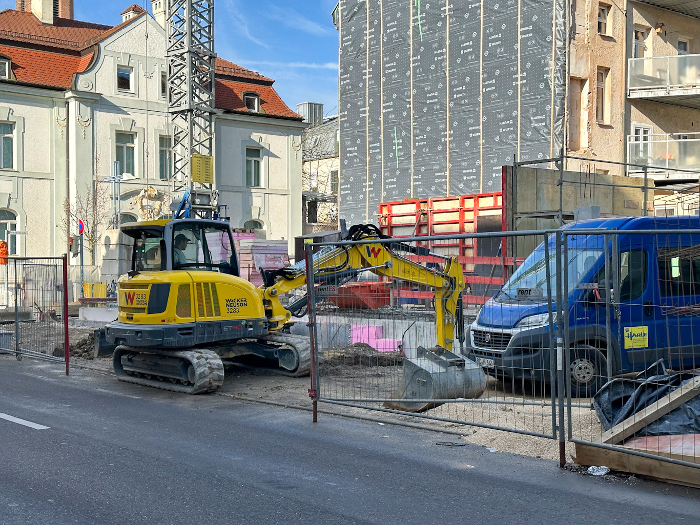 Neu-Ulm, Neubau, Hermann-Köhl-Straße, Februar 2023