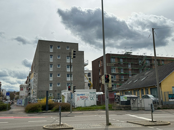 Ulm, Neubau, Quartier Söflingen, April 2023