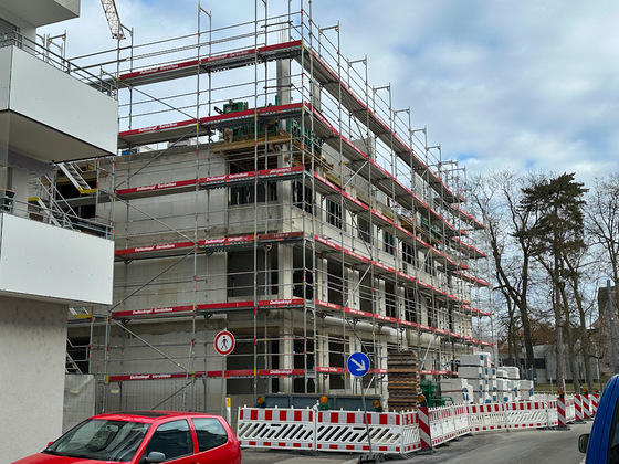 Ulm, Neubau Weststadt, Januar 2024