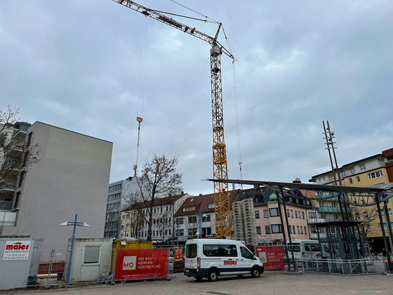 Neu Ulm, Neubau Ecke Petrusplatz, Januar 2024