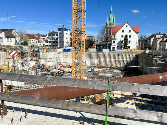 Ulm, Neubauten, Baustellen, März 2024