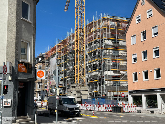 Ulm,  Neubau, Frauenstraße 124, April 2024