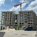 Ulm, Neubau, Wohnen an der Promenade, Weststadt, Mai 2024