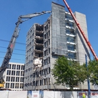 Ulm Abriss Justizhochhaus Juli 2017