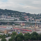 Neubau Straßenbahnbrücke Linie 2 Ulm Juli 2017