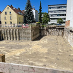 Ulm , Neubau , Baugrube, Juni 2021