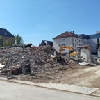 Ulm Abriss Justizhochhaus Olgastrasse September 2017
