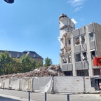 Abriss Justizhochhaus Olgastrasse August 2017